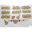 Rajwadi Collection Sparkling Crystal With Pearl Statement Choker Necklace Set