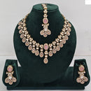 Rajwadi Collection Elegant Austrian Stone And Pota Necklace Set
