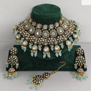Rajwadi Collection Traditional Kundan Pearl And Beads Choker Necklace Set