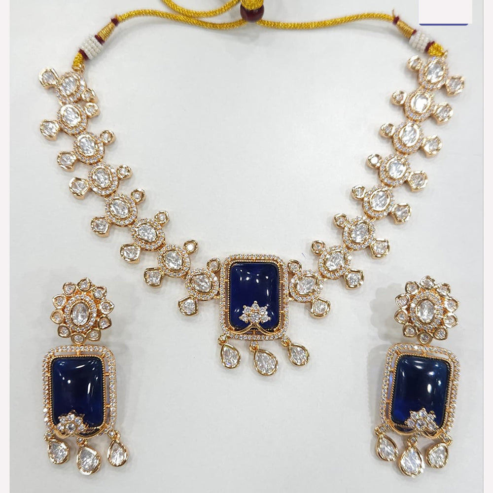 Rajwadi Collection Royal Pachi Kundan Necklace Jewelry Set
