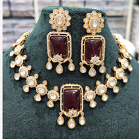 Rajwadi Collection Royal Pachi Kundan Necklace Jewelry Set