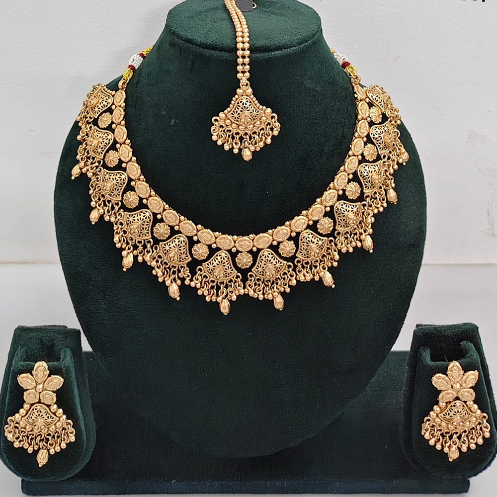 Rajwadi Collection Traditional Wedding Necklace Set