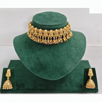 Rajwadi Collection Traditional Pota Stone Choker Necklace Set