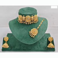 Rajwadi Collection Traditional Crystal Stone Choker Necklace Set
