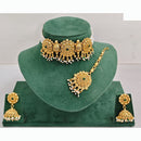 Rajwadi Collection Traditional Crystal Stone Choker Necklace Set