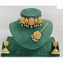 Rajwadi Collection Traditional Crystal Stone Choker Necklace Set
