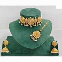 Rajwadi Collection Traditional Crystal Stone Choker Necklace Set