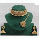 Rajwadi Collection Traditional Crystal Stone Choker Necklace Set