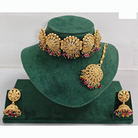 Rajwadi Collection Traditional Pearl Choker Necklace Set