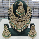 Rajwadi Collection Heritage Inspired Pota Stone And Pearl Necklace Set