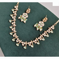Rajwadi Collection Designer Polki Kundan Pearl And Beads Necklace Set