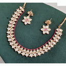 Rajwadi Collection Designer Polki Kundan And Pearl Necklace Set