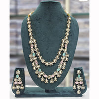 Rajwadi Collection Heritage Polki Kundan Stone Long Necklace Set