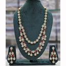 Rajwadi Collection Heritage Polki Kundan Stone Long Necklace Set