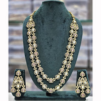 Rajwadi Collection Heritage Polki Kundan Stone Long Necklace Set