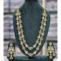 Rajwadi Collection Heritage Polki Kundan Stone Long Necklace Set