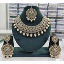 Rajwadi Collection Premium Crystal Pearl And Beads Necklace Set