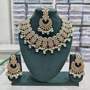 Rajwadi Collection Premium Crystal Pearl And Beads Necklace Set