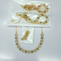 Rajwadi Collection Heritage Polki Kundan Stone Necklace Set