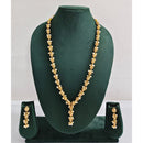 Rajwadi Collection Royal Pota Stone And Pearl Long Necklace Set