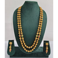 Rajwadi Collection Royal Pota Stone Long Necklace Set