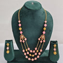 Rajwadi Collection Royal Beads Long Necklace Set