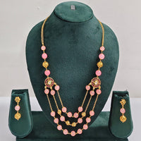 Rajwadi Collection Royal Beads Long Necklace Set