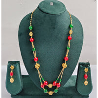 Rajwadi Collection Royal Beads Long Necklace Set