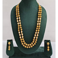 Rajwadi Collection Royal Beads Long Necklace Set