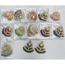 Rajwadi Collection Elegant Kundan and Pearl  Meenakari Dangler Earrings