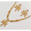 Rajwadi Collection Premium Pota Stone Ethnic Necklace Set 
