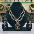 Rajwadi Collection Crystal And Austrian Stone Designer Necklace Set