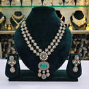 Rajwadi Collection Crystal And Austrian Stone Designer Necklace Set
