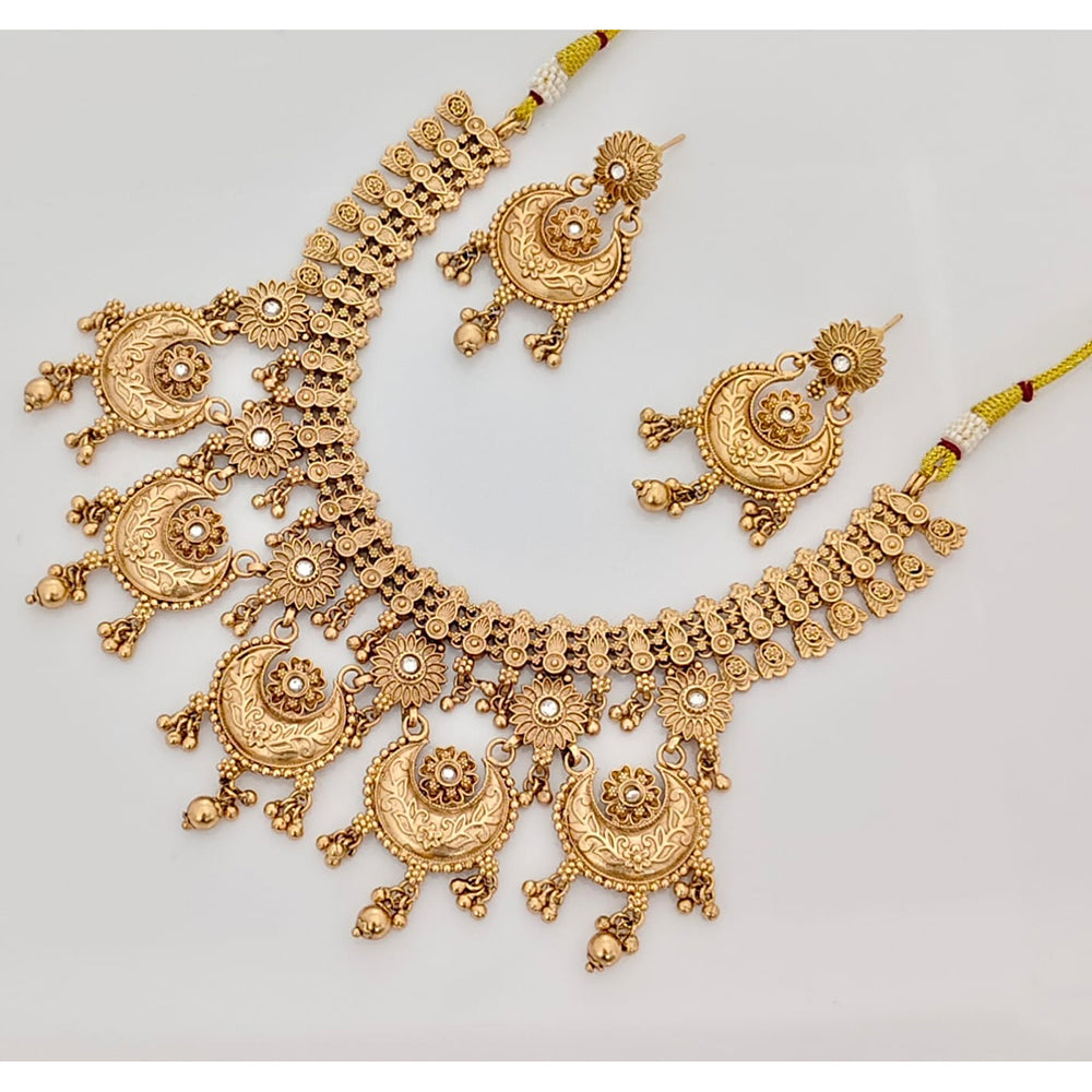 Rajwadi Collection Premium Pota Stone And Pearl Ethnic Necklace Set