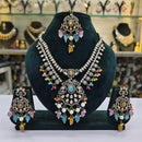Rajwadi Collection Premium Pota And Austrain Pearl Ethnic Necklace Set