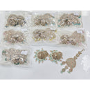 Rajwadi Collection Premium Shine Crystal And Pearl Jhumki Earrings With Maangtikka