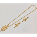 Rajwadi Collection Premium Quality Pota Stone And Pearl Meenakari Long Necklace Set