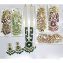 Rajwadi Collection Royal Crystal Stone Pearl And Beads Long Necklace Set