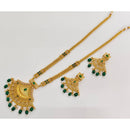  Rajwadi Collection Signature Crystal Stone And Beads Long Jewellery Set