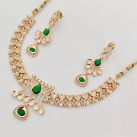 Rajwadi Collection Premium Polki Kundan Stone Necklace Set