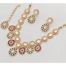Rajwadi Collection Premium Polki Kundan Stone Necklace Set