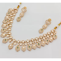Rajwadi Collection Premium Polki Kundan Stone Necklace Set