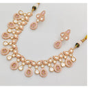 Rajwadi Collection Premium Polki Kundan Stone And Meenakari Necklace Set