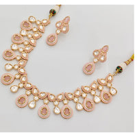 Rajwadi Collection Premium Polki Kundan Stone And Meenakari Necklace Set