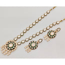 Rajwadi Collection Premium Polki Kundan Stone And Meenakari Necklace Set