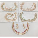 Rajwadi Collection Royal Polki Kundan Stone And Pearl Designer Necklace Set