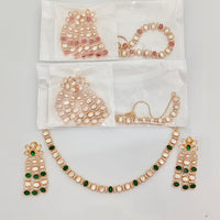 Rajwadi Collection Royal Polki Kundan Stone Designer Necklace Set
