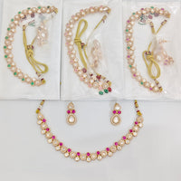 Rajwadi Collection Royal Polki Kundan Stone Designer Necklace Set