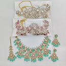 Rajwadi Collection Royal Polki Kundan Stone Pearl And Beads Designer Necklace Set