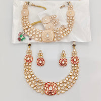 Rajwadi Collection Royal Polki Kundan Stone Meenakari Designer Necklace Set